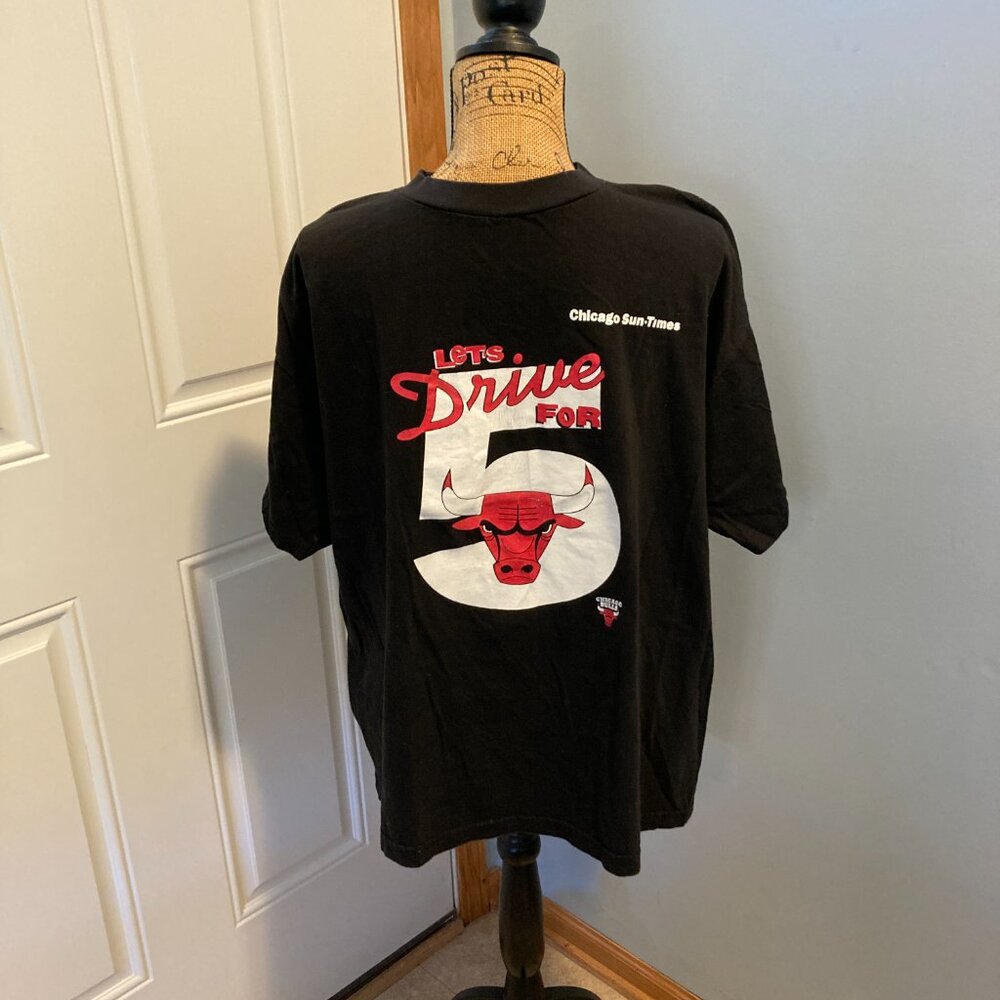 Chicago Bulls Lets Drive for Five Shirt Men XL Vintage